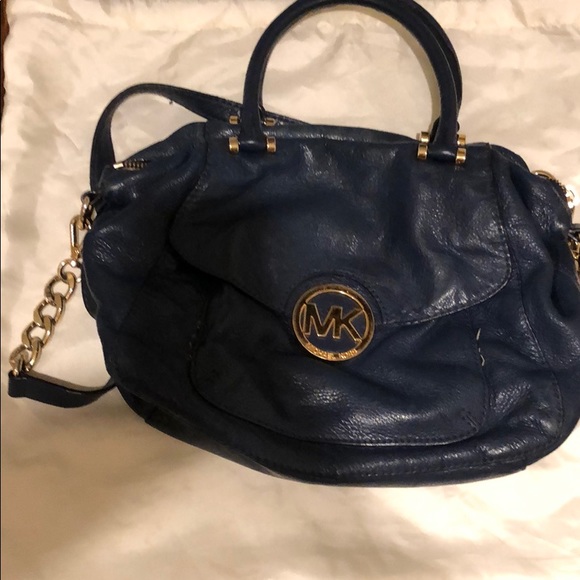 Navy Michael Kors purse - Picture 1 of 5